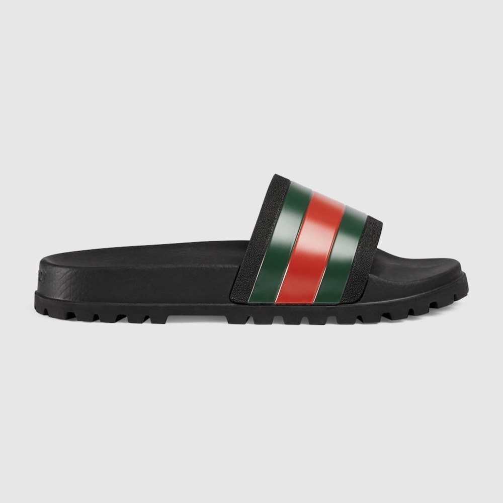 Gucci Slide Sandals with Stripes